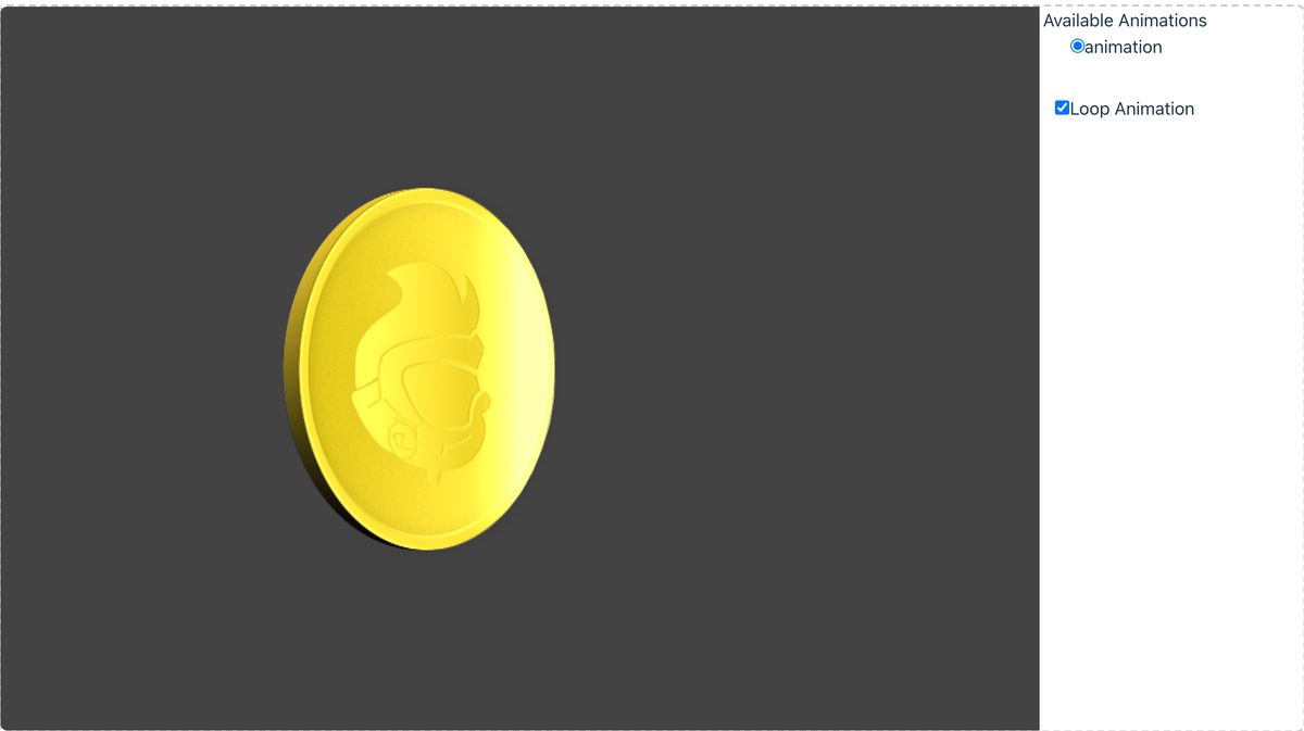 Spine Viewer playing a 2D game animation in the browser.